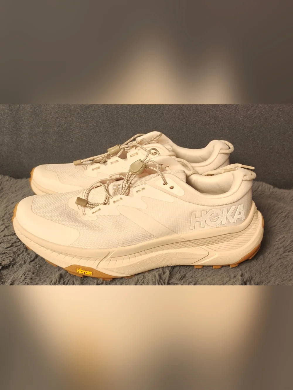 NEW! Hoka ONE One Transport Women's Trail Running Shoes Eggnog - Picture 6 of 13